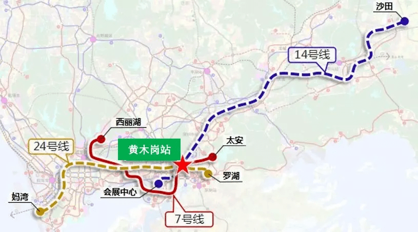 深圳地铁18号线最新线路图